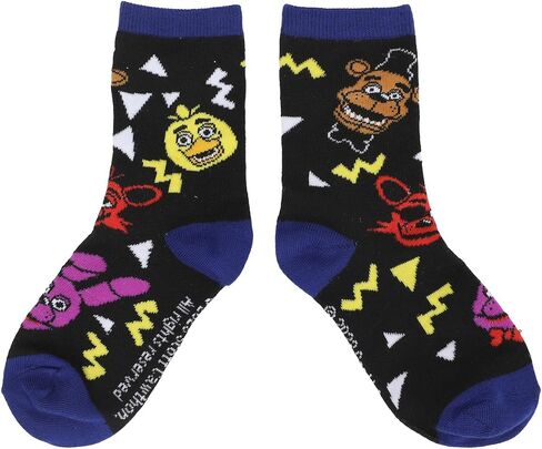 Bioworld Five Nights At Freddy's Pizza Party Youth 3-Pair Crew Socks in Saudi Arabia