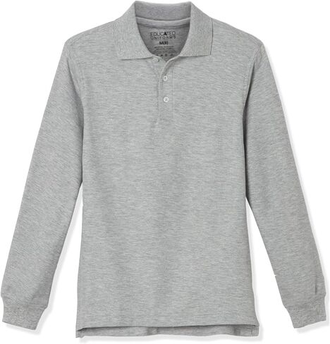 الزي المتعلم للأولاد 2T-20 قميص بيكيه بولو بأكمام طويلة in Kuwait