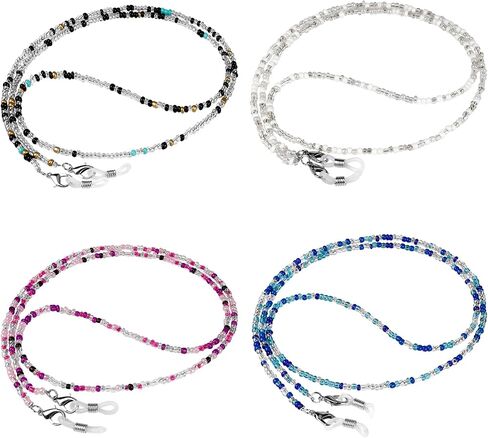 ONESING 4 Pcs Eyeglass Chains for Women Eyeglasses String Holder Glasses Strap Eyewear Chains Glasses Cord Lanyard Gifts in Saudi Arabia