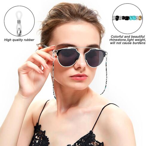 ONESING 4 Pcs Eyeglass Chains for Women Eyeglasses String Holder Glasses Strap Eyewear Chains Glasses Cord Lanyard Gifts in Saudi Arabia