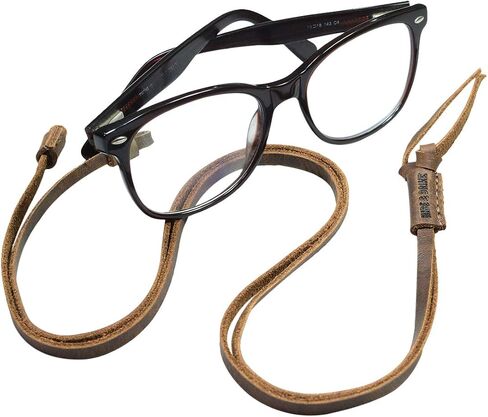 Hide & Drink, Adjustable Eyeglasses Leather Strap, Glasses Cord, Everyday Accessories, Handmade Includes 101 Year Warranty :: Bourbon Brown in Saudi Arabia