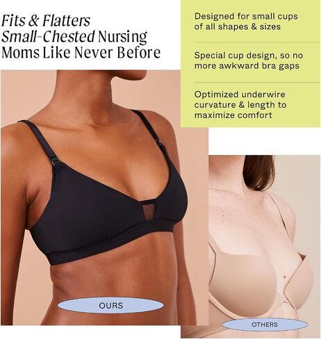 Pepper Nursing Wirefree Bra | Wireless Maternity Bra for Women | Drop-Down Cups with a One-Hand Clasp, Removable Pads in Kuwait