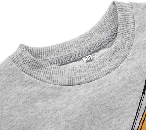 Akyzic Boys Sweatshirts Cotton Long Sleeve Crewneck Pullover Toddler Kids Winter Warm Shirt Sweater Tops 3t-8t in Kuwait