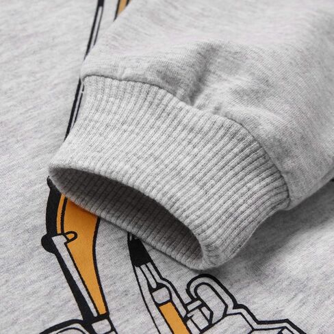 Akyzic Boys Sweatshirts Cotton Long Sleeve Crewneck Pullover Toddler Kids Winter Warm Shirt Sweater Tops 3t-8t in Kuwait
