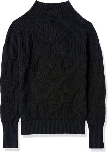 Amazon Essentials Women's Soft Touch Funnel Neck Cable Sweater in Kuwait