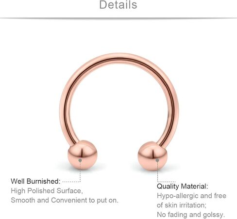 SCERRING حلقة الحلمة المزيفة من الفولاذ المقاوم للصدأ حلقات الحلمة غير المثقوبة مشبك على الحلمات مجوهرات ثقب الجسم الصناعي للنساء والرجال 11 زوجًا in Kuwait