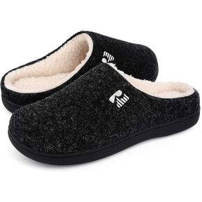 RockDove Men's Sherpa Lined Memory Foam Clog Slipper