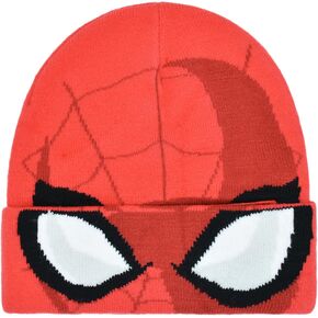 Concept One Marvel Spider-Man Miles Morales Roll Down Cuff Beanie Hat, Knitted Winter Skull Cap in Saudi Arabia