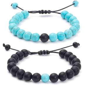 FTCY Couples Bracelets His and Her Matching Couple Gifts Bracelets Jewelry