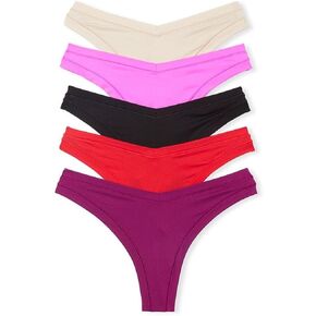 Victoria's Secret PINK Everyday Stretch Thong Panty Pack, Underwear for Women (XS-XXL)
