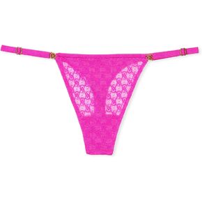 Victoria's Secret Icon Thong Panty, VS Monogram Panty, Adjustable Strap, G String Underwear, Very Sexy Collection (XS-XXL)