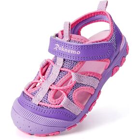 Boys & Girls Sandals Lightweight Closed-Toe Kids Water Shoes for Summer - Athletic Sport Outdoor Beach Sandals for Unisex Child (Toddler/Little Kid) - Blue 4 Toddler