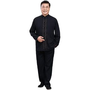 ZooBoo Tai Chi Uniform Shirt - Qi Gong Martial Arts Wing Chun Shaolin Kung Fu Shirt Training Cloths Apparel Clothing in Saudi Arabia