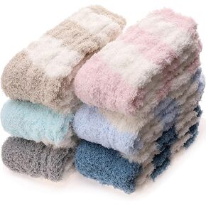 ANTSANG Womens Fuzzy Socks Slipper Winter Fluffy Cozy Cabin Warm Soft Fleece Comfy Home Socks