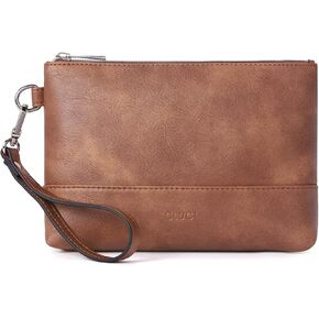 CLUCI Womens Wallet Large Capacity Leather Wristlet Clutch Zipper Purse Slim Ladies Travel Credit Card Holder Phone Organizer