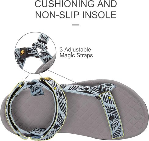 CAMEL CROWN Hiking Sport Sandals for Women Anti-skidding Water Sandals Comfortable Athletic Sandals for Outdoor Wading Beach in Kuwait