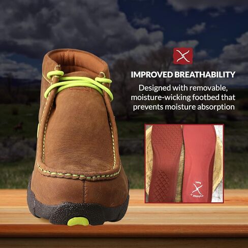 الملتوية X الرجال العمل الصلب اصبع القدم Chukka القيادة Moc in Kuwait
