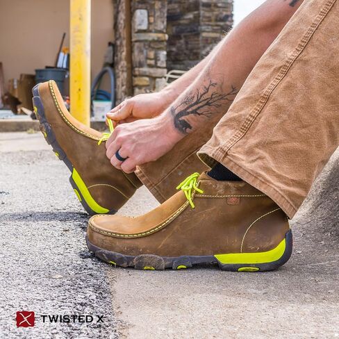 الملتوية X الرجال العمل الصلب اصبع القدم Chukka القيادة Moc in Kuwait