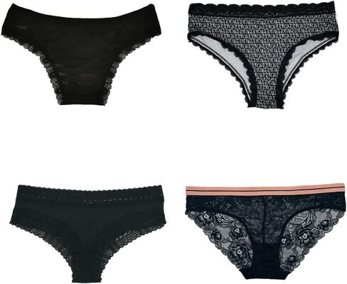 Morvia Variety Panties for Women Pack Sexy Thong Hipster Briefs G-String Tangas Assorted Multi Colored Underwear in Kuwait