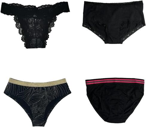 Morvia Variety Panties for Women Pack Sexy Thong Hipster Briefs G-String Tangas Assorted Multi Colored Underwear in Kuwait