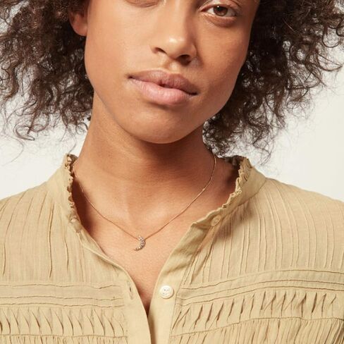 Befettly Moon Pendant Necklace 14K Gold Fill Dainty Hammered Moon Phase Gold Choker Simple Crescent Moon Full Moon Karma Circle Choker Necklace in Kuwait