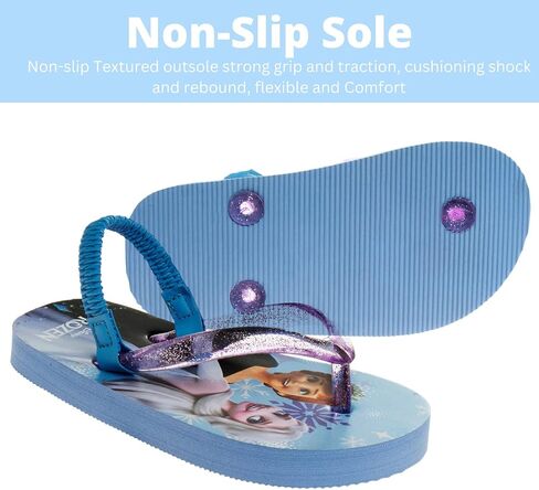 Disney Girls Boys Character Flip Flops Sandals Kids Water Shoes - Minnie Mouse Mickey Moana Toy Story Elsa Frozen Cars Encanto Princess Thong Beach Slides Summer Slip On Quick Dry (Toddler-Little Kid) in Kuwait