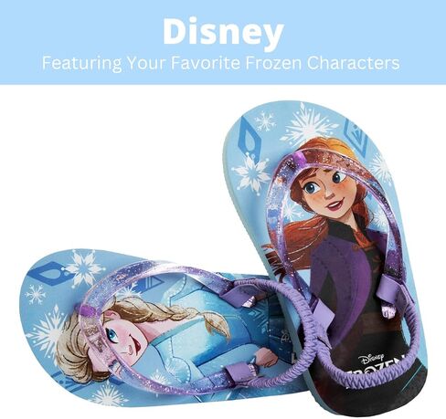Disney Girls Boys Character Flip Flops Sandals Kids Water Shoes - Minnie Mouse Mickey Moana Toy Story Elsa Frozen Cars Encanto Princess Thong Beach Slides Summer Slip On Quick Dry (Toddler-Little Kid) in Kuwait