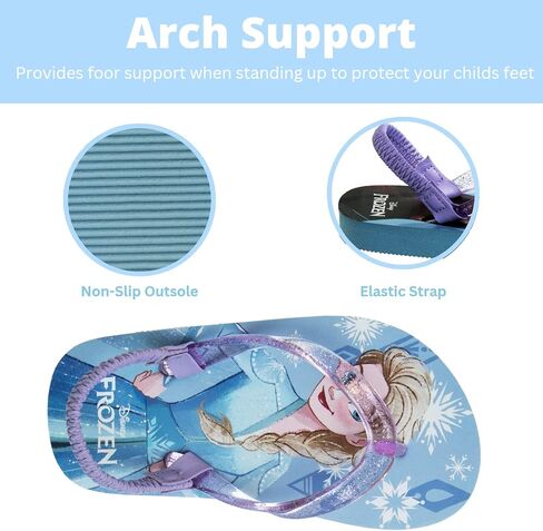 Disney Girls Boys Character Flip Flops Sandals Kids Water Shoes - Minnie Mouse Mickey Moana Toy Story Elsa Frozen Cars Encanto Princess Thong Beach Slides Summer Slip On Quick Dry (Toddler-Little Kid) in Kuwait