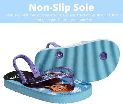 Disney Girls Boys Character Flip Flops Sandals Kids Water Shoes - Minnie Mouse Mickey Moana Toy Story Elsa Frozen Cars Encanto Princess Thong Beach Slides Summer Slip On Quick Dry (Toddler-Little Kid) in Kuwait