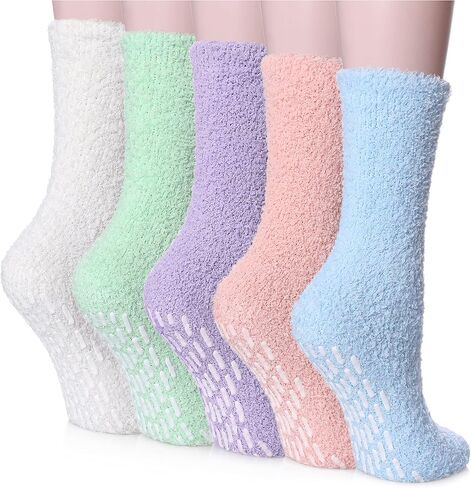 TRUEHAN Slipper Socks for Womens with Grips Hospital Socks Non Slip Socks with Grips for Women in Saudi Arabia
