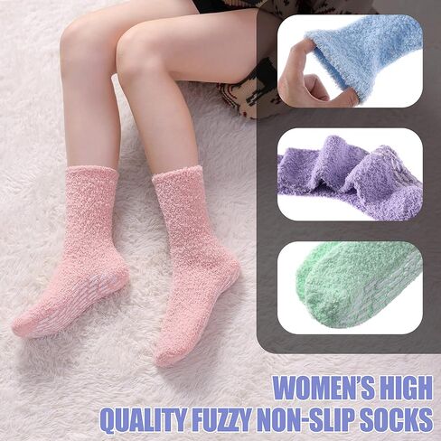 TRUEHAN Slipper Socks for Womens with Grips Hospital Socks Non Slip Socks with Grips for Women in Saudi Arabia