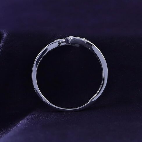Round White Natural Diamond Accent 925 Sterling Silver Adjustable Bypass Toe Ring Jewelry For Womens in Saudi Arabia