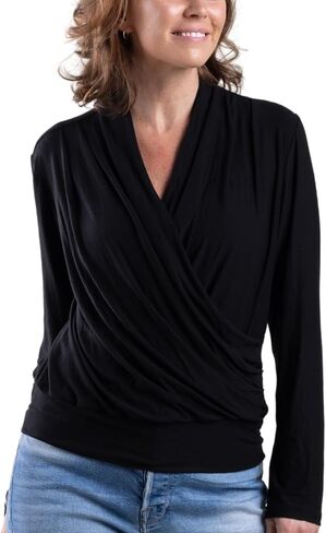 Abbi Nursing Top | Easy Pull Aside Access in Breastfeeding Shirt with Elegant Draping in Kuwait