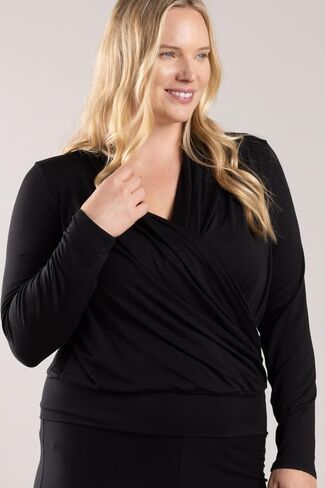 Abbi Nursing Top | Easy Pull Aside Access in Breastfeeding Shirt with Elegant Draping in Kuwait