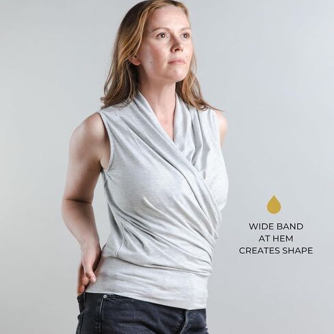 Abbi Nursing Top | Easy Pull Aside Access in Breastfeeding Shirt with Elegant Draping in Kuwait