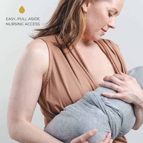 Abbi Nursing Top | Easy Pull Aside Access in Breastfeeding Shirt with Elegant Draping in Kuwait