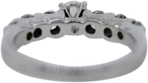 14k White Gold Round Brilliant Diamond Engagement Ring in Kuwait