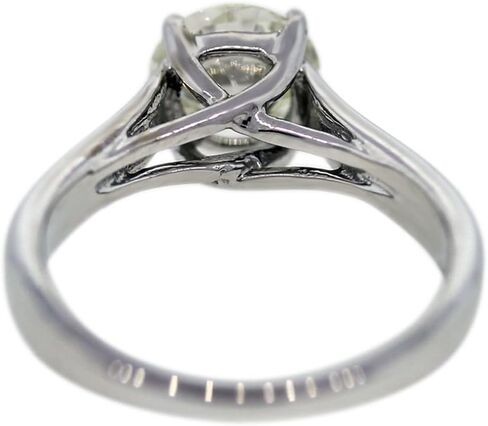 14k White Gold 1.16 Carat Round Diamond Solitaire Engagement Ring in Kuwait