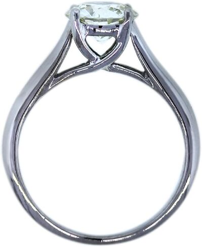 14k White Gold 1.16 Carat Round Diamond Solitaire Engagement Ring in Kuwait