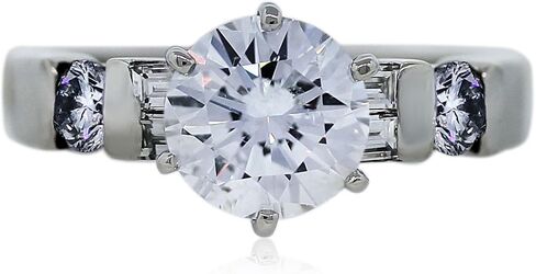 Platinum 1.12 Carat Round Diamond Engagement Ring in Kuwait