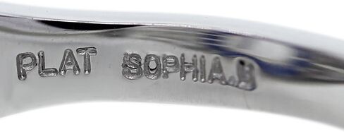Platinum Sapphire and Diamond Four Prong Ring Mounting in Kuwait