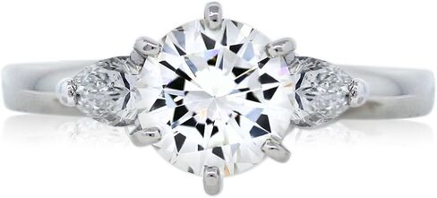 Platinum GIA Certified 0.97ct Round Brilliant Diamond Engagement Ring in Kuwait