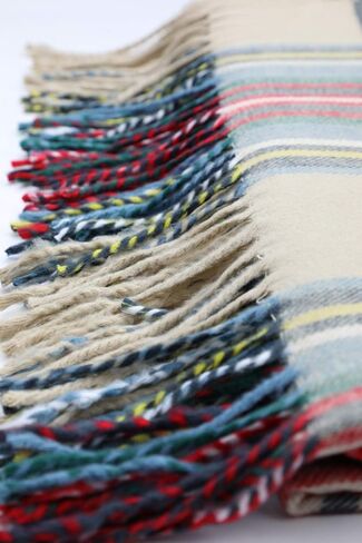 Achillea Long & Wide Scottish Clan Tartan Plaid Cashmere Feel Shawl Wrap Winter Warm Scarf 80" x 30" in Saudi Arabia