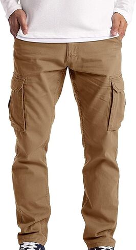 Banana Bucket Men's Athletic-Fit Cargo Pants Casual Regular Straight Stretch Twill Pant in Saudi Arabia