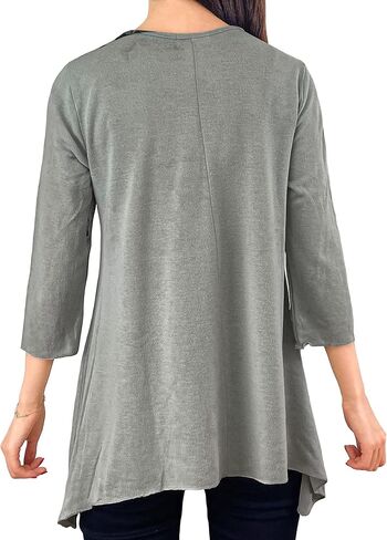 Brittany Black Women’s Printed Floral Knitted Shirt in Kuwait