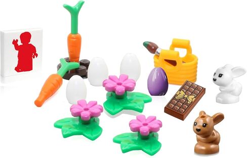 LEGO Friends Easter Accessory Pack (with Paint Brush, Bunnies 🐇 Eggs 🥚 Flowers 🌺 and Carrots 🥕) in Saudi Arabia