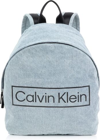 Calvin Klein Landon Zip Around Backpack, Denim Combo in Saudi Arabia