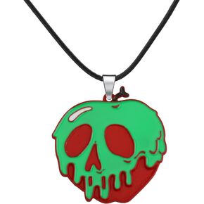 KEYCHIN Poison Apple Neckalce Evil Queen Movie Fans Gifts Snow Princess Apple Jewelry For Women Girls