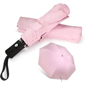 Shinok Travel Umbrella Compact Folding Sun Umbrellas Lighweight Auto Open Close for Women Parasol