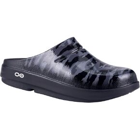 OOFOS OOcloog Limited Edition Clog Womens Shoes Size 6, Color: Black Camo in Saudi Arabia